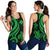 Wallis and Futuna Women's Racerback Tank - Green Tentacle Turtle - Polynesian Pride