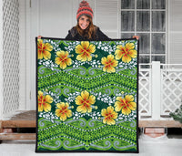 Hawaii Polynesian Premium Quilt - Hibiscus Patterns - Polynesian Pride