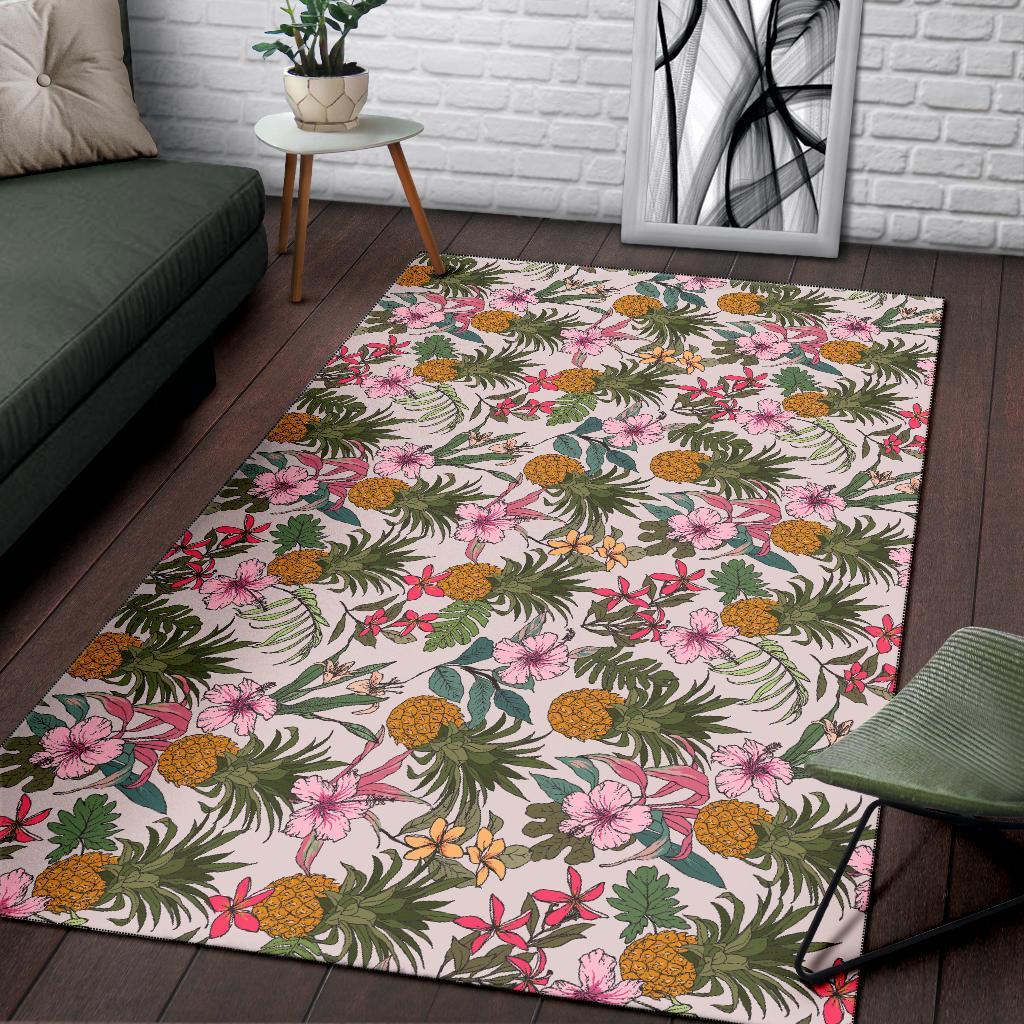Tropical Pineaapple Rug - Polynesian Pride