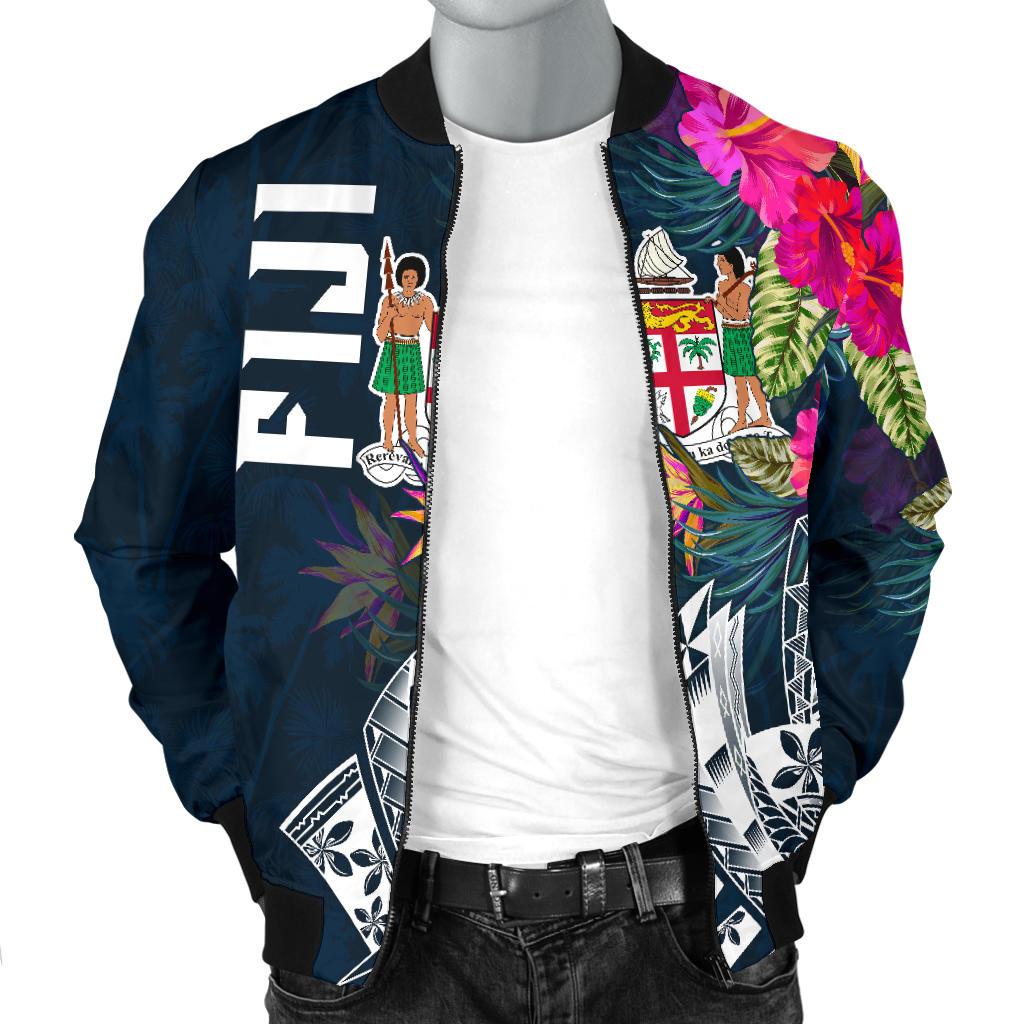 Fiji Men's Bomber Jacket - Fiji Summer Vibes - Polynesian Pride