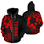 Tonga Polynesian Zip up Hoodie Red Line Unisex Red - Polynesian Pride