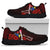 Cook Islands Polynesian Sneakers - Coat Of Arm With Hibiscus - Polynesian Pride