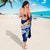 Guam Sarong - Guam Seal Polynesian Patterns Plumeria (Blue) - Polynesian Pride