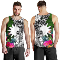 Nauru Men Tank Top - Turtle Plumeria Banana Leaf - Polynesian Pride