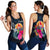 Tahiti Polynesian Women's Racerback Tank - Tropical Flower Blue - Polynesian Pride