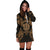 Niue Polynesian Hoodie Dress Map Gold - Polynesian Pride