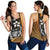 Yap Micronesia Women's Racerback Tank Gold - Turtle With Hook Gold - Polynesian Pride