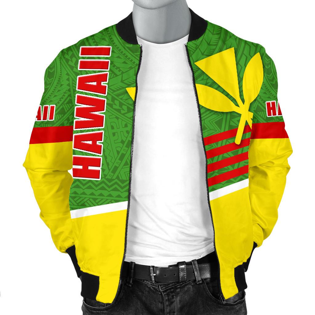 Polynesian Hawaii Bomber Jacket (Men) - Hawaiian Kanaka Maoli - Polynesian Pride