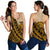 American Samoa Women's Racerback Tank - Polynesian Wild Style Gold - Polynesian Pride