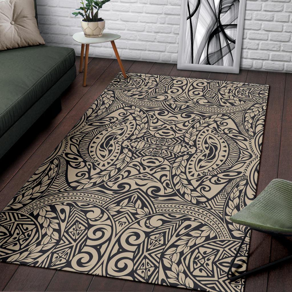 Polynesian Brown Dark Area Rug - Polynesian Pride
