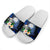 Marshall Islands Polynesian Slide Sandals - Turtle With Plumeria Flowers - Polynesian Pride