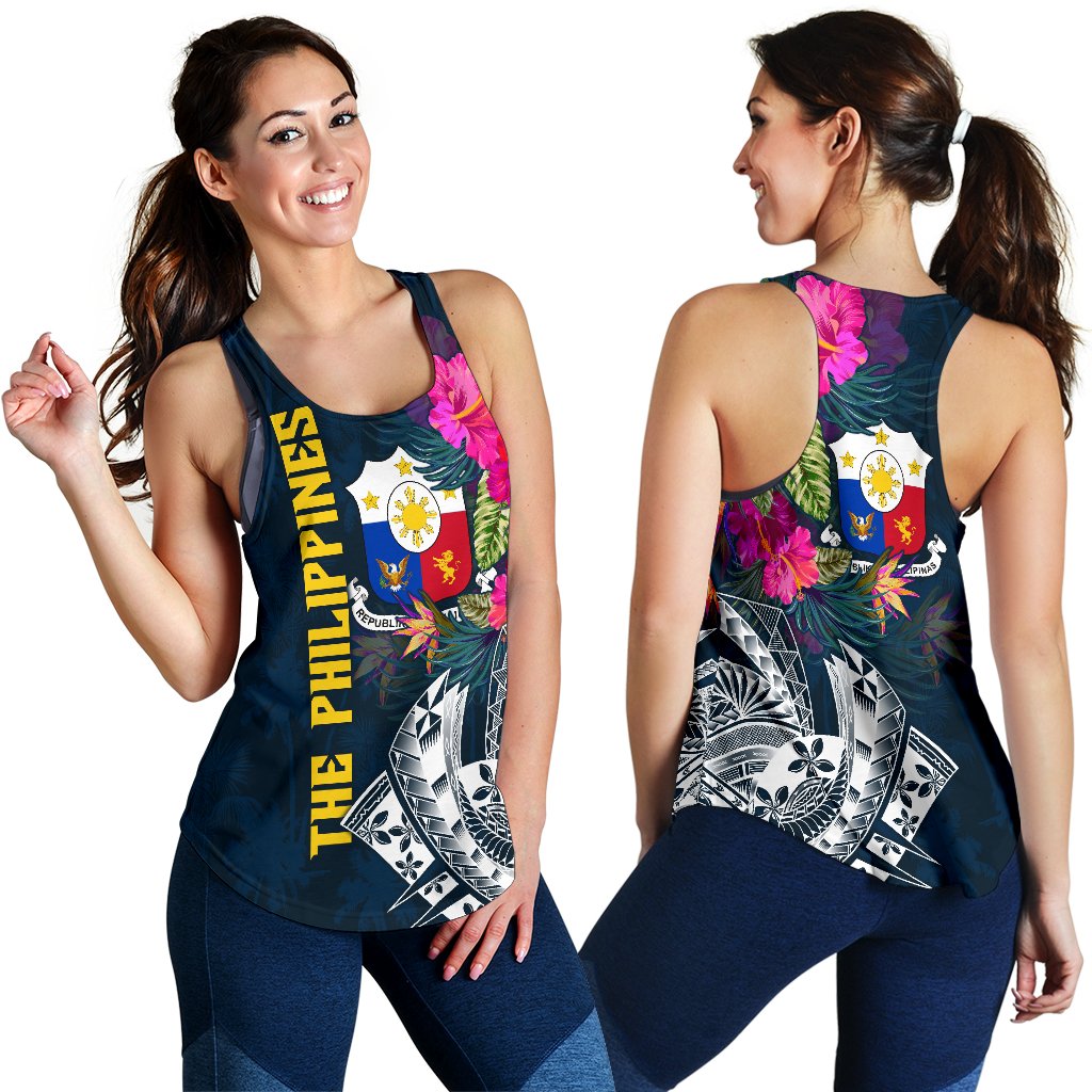 The Philippines Women's Racerback Tank - Summer Vibes - Polynesian Pride