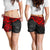 American Samoa Polynesian Women's Shorts - Red Turtle - Polynesian Pride