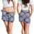 Polynesian Women's Shorts Blue And White - Polynesian Pride