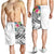 FSM Polynesian Men's Shorts - Summer Plumeria (White) - Polynesian Pride