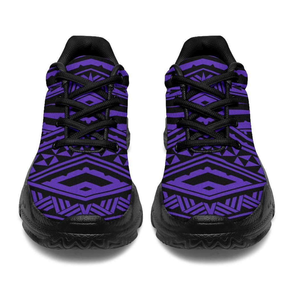 Polynesian Tatau Violet Chunky Sneakers - Polynesian Pride