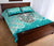 Maori Manaia The Blue Sea Quilt Bed Set, Turquoise - Polynesian Pride