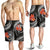 American Samoa Polynesian Men Shorts - Black Plumeria BLACK - Polynesian Pride