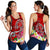 Hawaii Women's Racerback Tank - Turtle Plumeria Polynesian Tattoo Red Color - Polynesian Pride