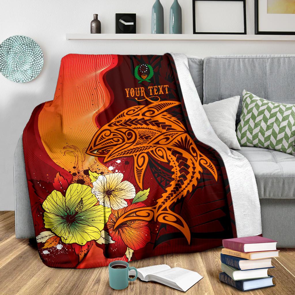 Pohnpei Custom Personalised Premium Blankets - Tribal Tuna Fish - Polynesian Pride