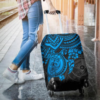 Yap Polynesian Luggage Covers - Blue Turtle - Polynesian Pride