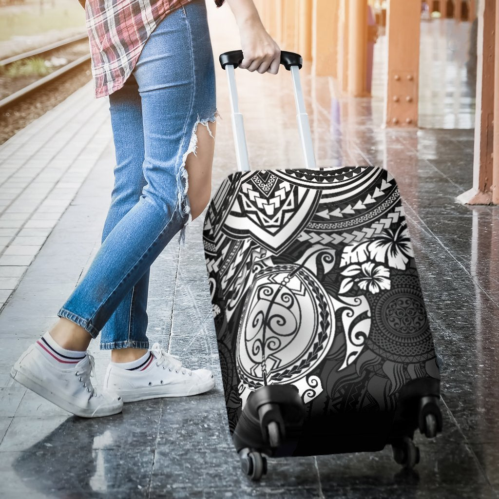 Polynesian Luggage Covers - Polynesian White Turtle - Polynesian Pride
