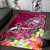 Guam Area Rug - Turtle Plumeria (Pink) Pink - Polynesian Pride