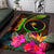 Chuuk Polynesian Area Rug - Hibiscus and Banana Leaves - Polynesian Pride