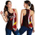 Tokelau Polynesian Women's Racerback Tank - Coat Of Arm With Hibiscus Red - Polynesian Pride