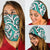 Polynesian Maori Ethnic Ornament Turquoise Bandana 3 - Pack - Polynesian Pride