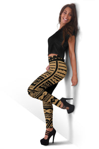 Hawaii Polynesian Leggings Golden - Fashion - Polynesian Pride