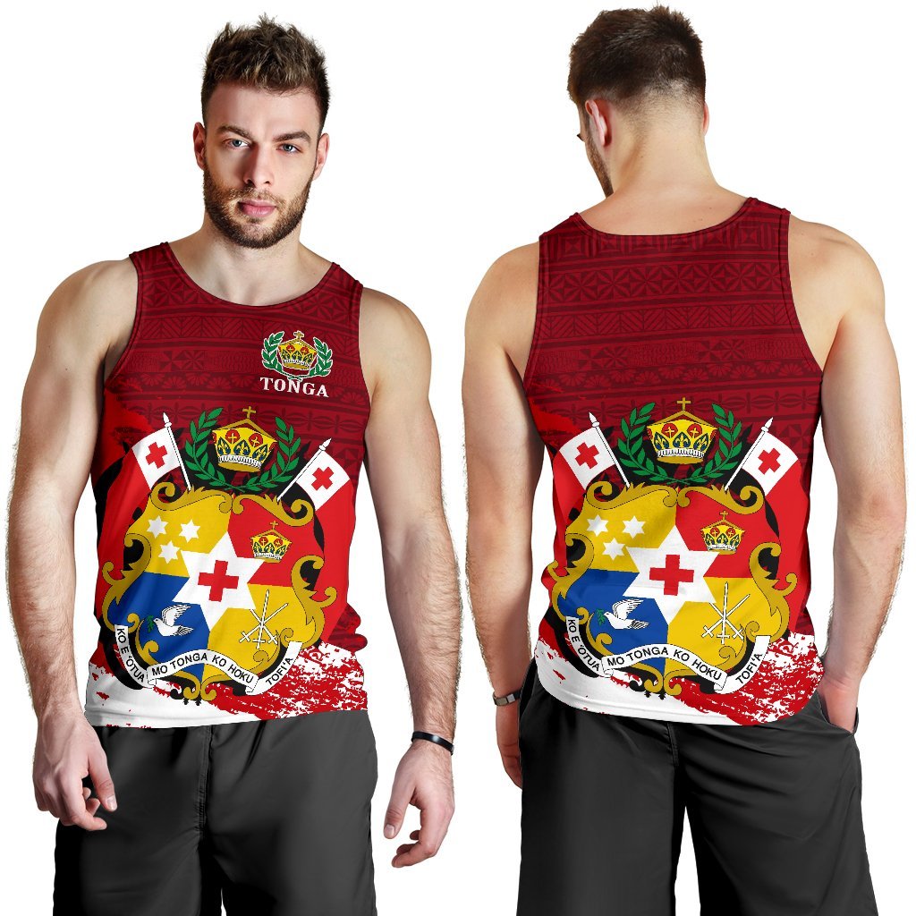 Tonga Special Tank Top A7 Black - Polynesian Pride