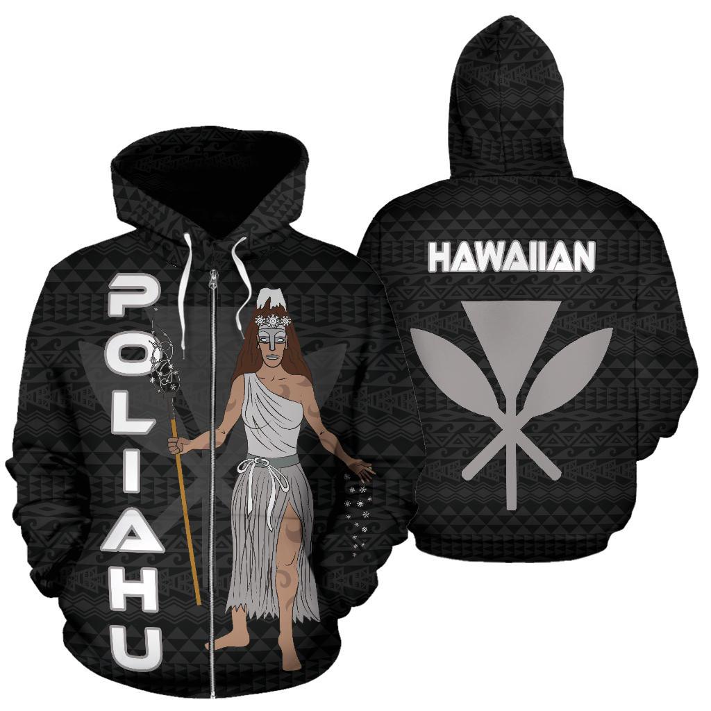 Fiji Polynesian Zip up Hoodie Fiji Flag with Coat of Arms - Polynesian Pride