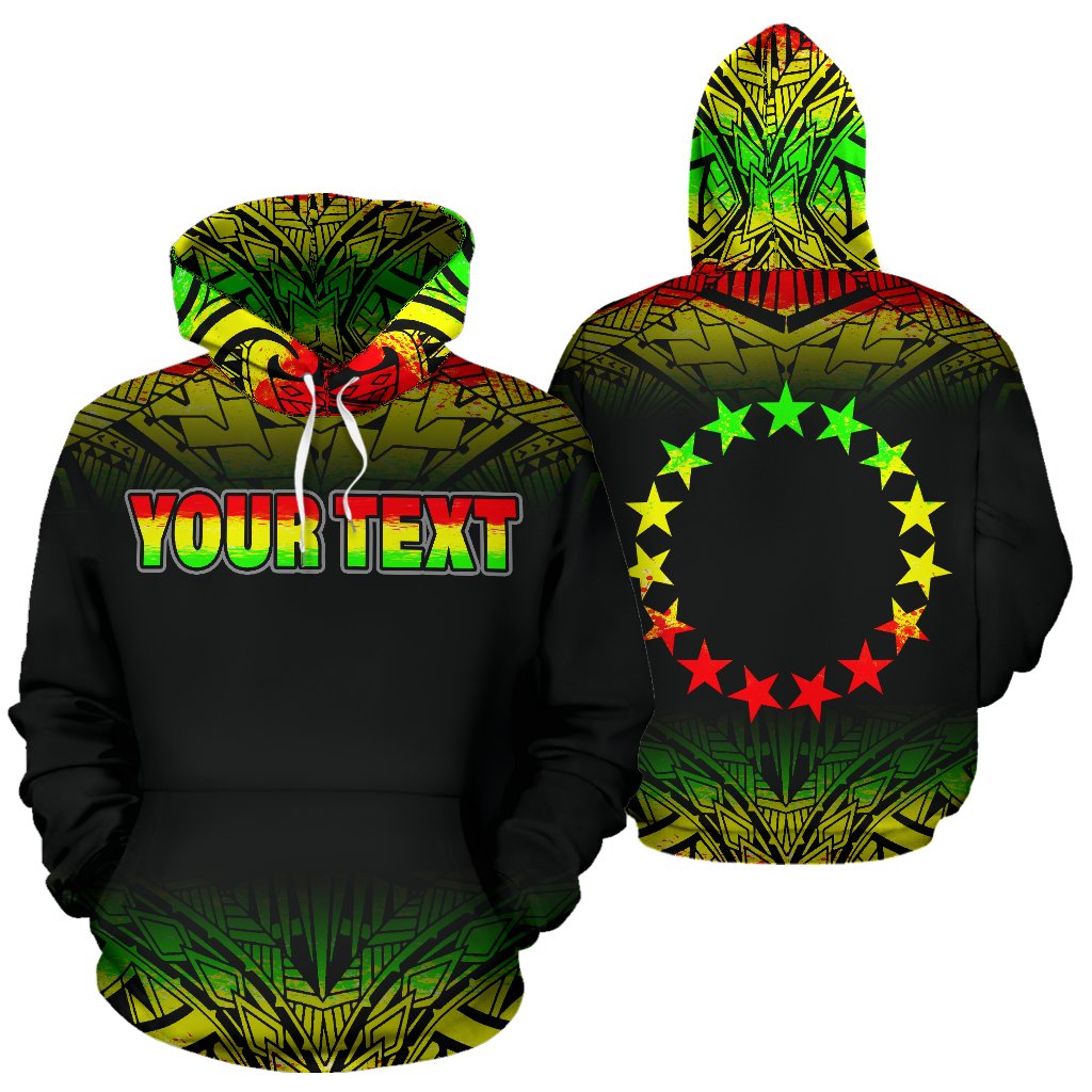 Cook Islands Polynesian Custom Hoodie Fog Reggae Unisex Reggae - Polynesian Pride