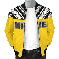 Niue Men's Bomber Jacket - Polynesian Design - Polynesian Pride