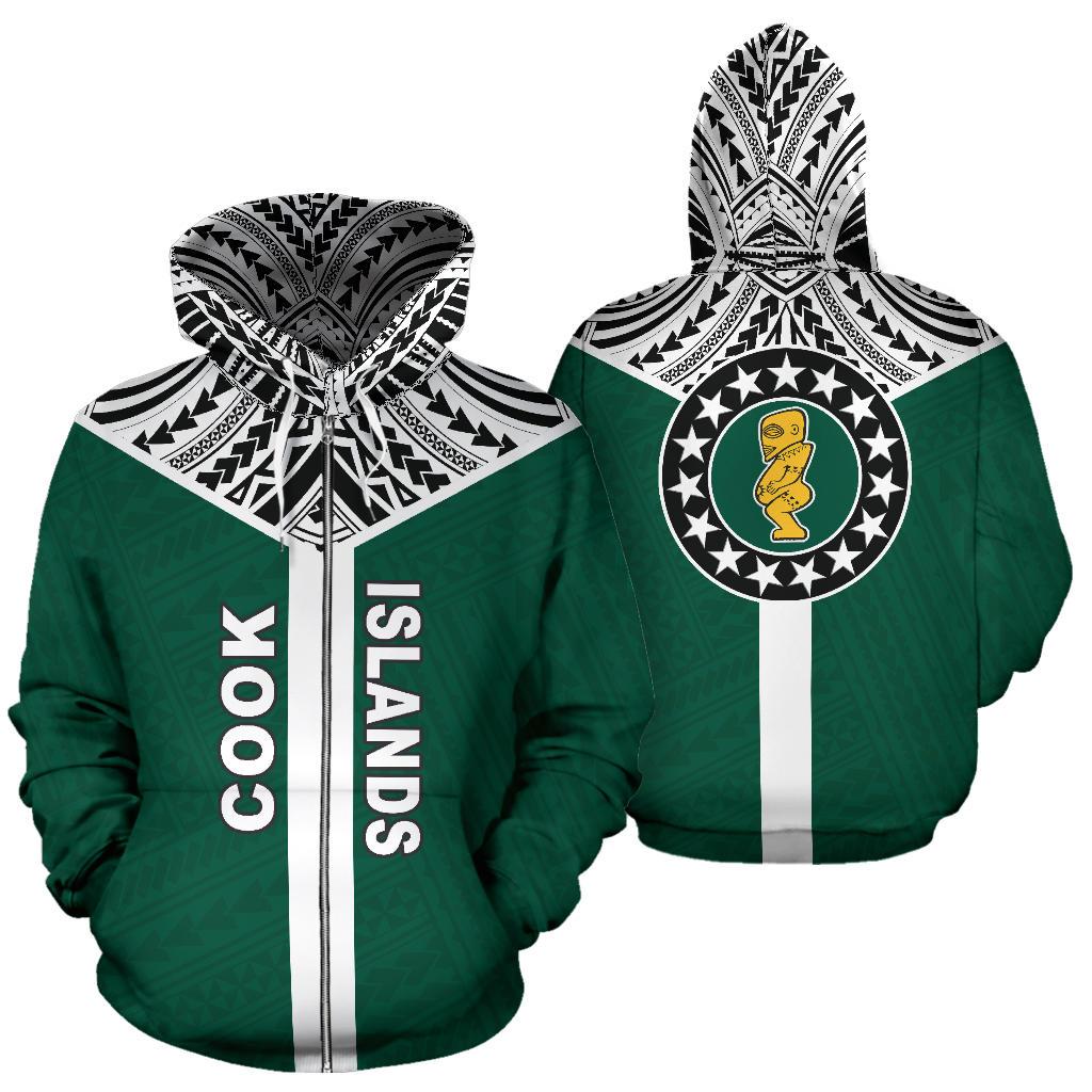 Cook Islands Rising Zip Hoodie - Polynesian Pride
