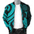 Palau Men's Bomber Jacket - Turquoise Tentacle Turtle - Polynesian Pride