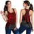 Guam Polynesian Racerback Tank (Women) - Red Turtle Flowing Red - Polynesian Pride