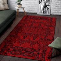 Polynesian Red Area Rug - Polynesian Pride