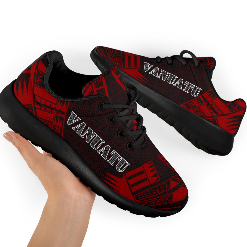 Vanuatu Sport Sneakers - Polynesian Tattoo Red - Polynesian Pride
