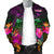 Fiji Personalised Men's Bomber Jacket - Summer Hibiscus - Polynesian Pride