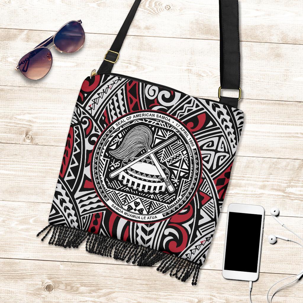 American Samoa Crossbody Boho Handbag - Polynesian Pride