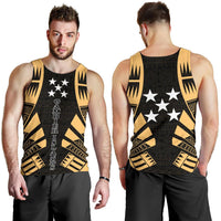 Gambier Islands Men Tank Top - Polynesian Tattoo Gold - Polynesian Pride