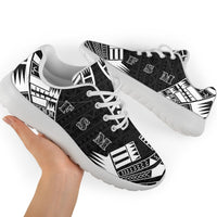 Federated States Of Micronesia Sport Sneakers - Polynesian Tattoo Black - Polynesian Pride