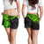 Cook Islands Polynesian Women's Shorts - Green Turtle - Polynesian Pride