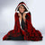 Wallis And Futuna Hooded Blanket - Polynesian Tattoo Red - Polynesian Pride