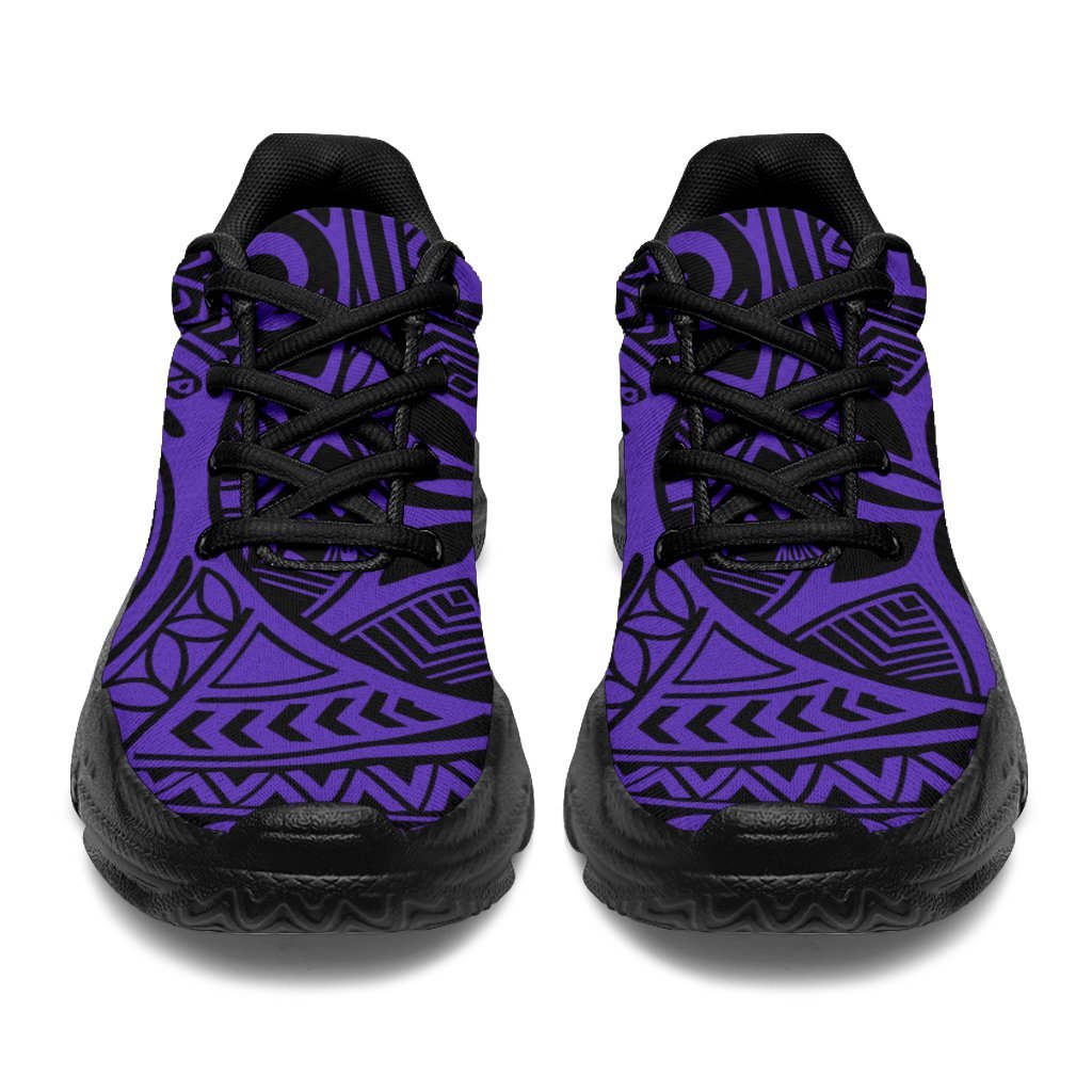 Polynesian Hawaiian Style Tribal Tattoo Violet Chunky Sneakers - Polynesian Pride