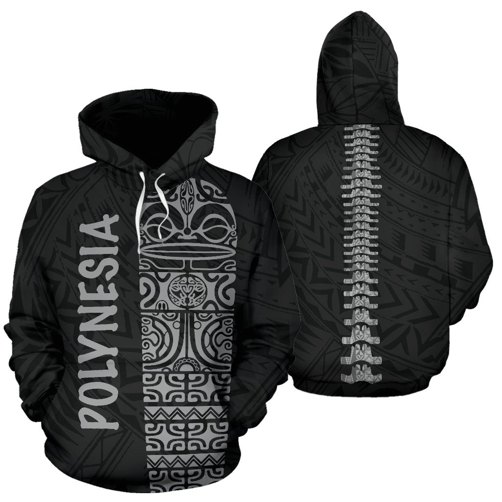 Polynesia Always In My Bones All Over Hoodie Unisex White - Polynesian Pride