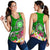 American Samoa Polynesian Women's Racerback Tank - Turtle Plumeria (Green) - Polynesian Pride