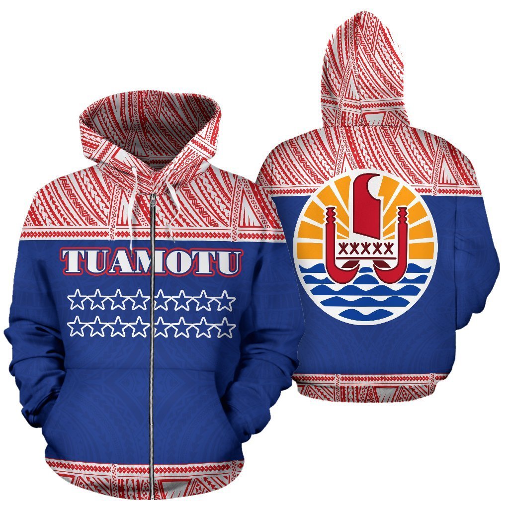 Tuamotu Polynesian All Over Zip up Hoodie Polynesian Hoodie Style Unisex White - Polynesian Pride